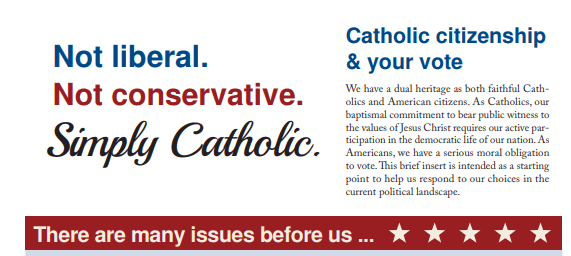 Simply Catholic Voter Guide