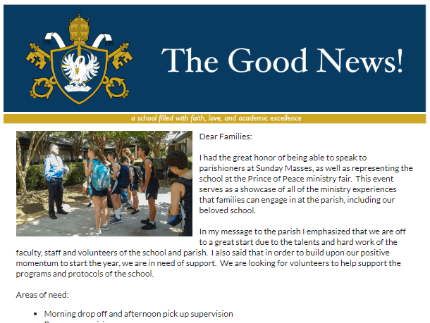 The Good News – 8 September 2019