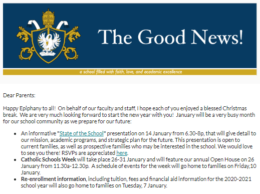 The Good News – 5 January 2020