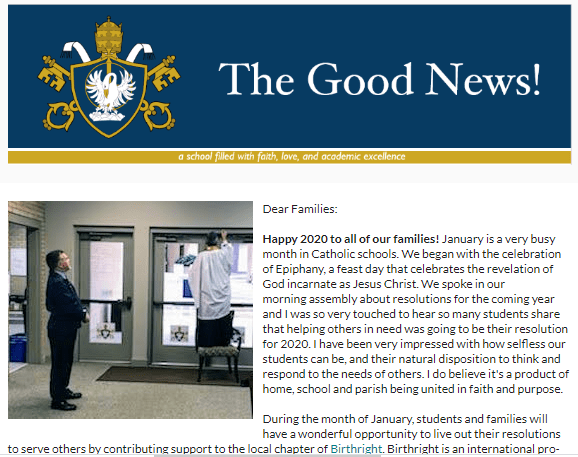 The Good News – 12 January 2020