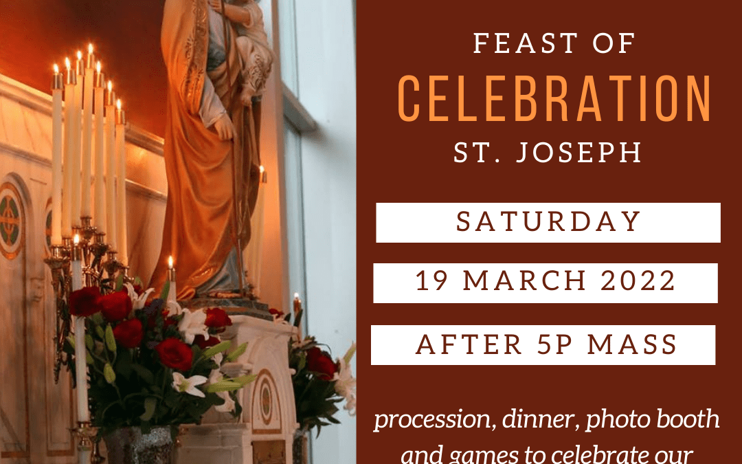 Feast of St Joseph Mass, Procession & Dinner