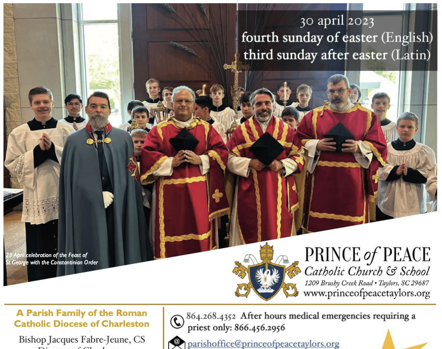 30 April 2023 Bulletin - Prince of Peace Catholic Church & School