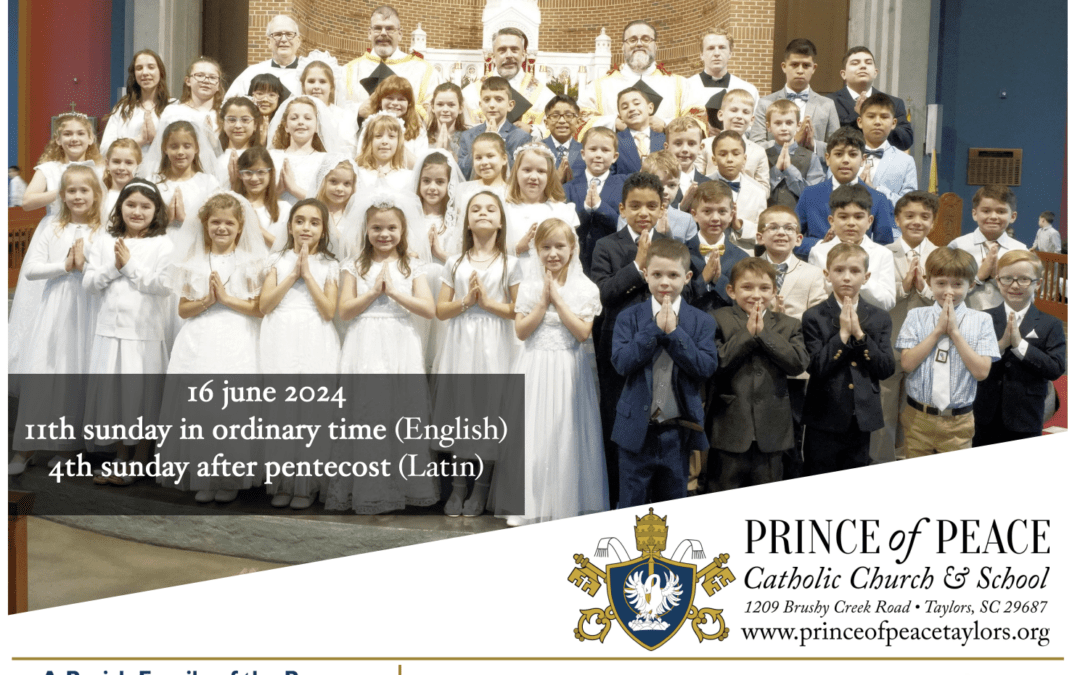 16 June 2024 Bulletin - Prince of Peace Catholic Church & School