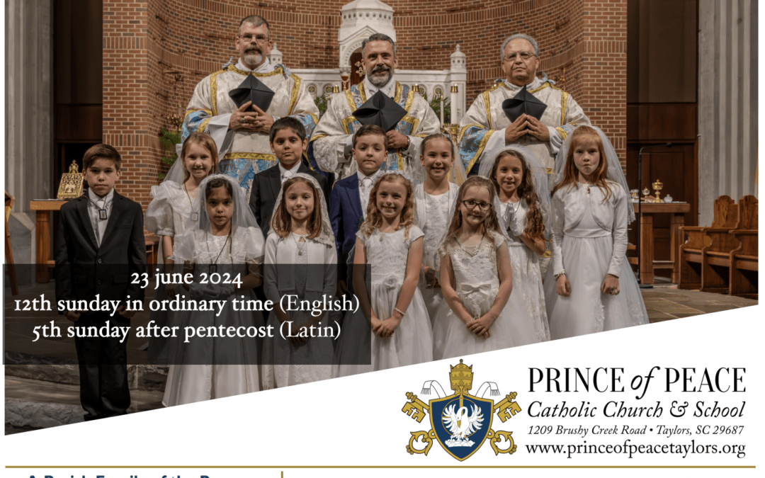 23 June 2024 Bulletin - Prince of Peace Catholic Church & School