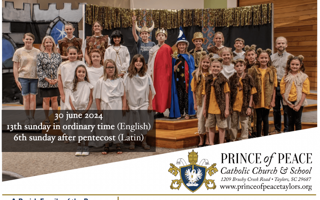 30 June 2024 Bulletin - Prince of Peace Catholic Church & School