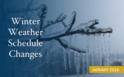Weather-related Schedule Changes